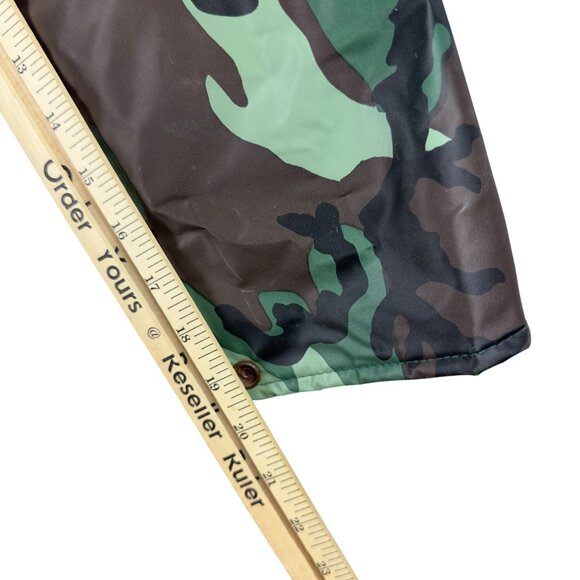 Rothco Camouflage Hooded Rain Jacket Men M Waterproof PVC Insulated Lined - Picture 11 of 12